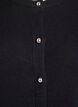 Cardigan med runde knapper, Svart, Packshot image number 2