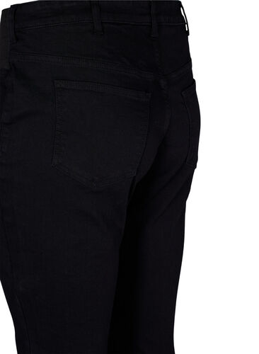 Super slim Amy jeans med strikk i livet, Black, Packshot image number 3