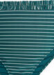 Stripete tai-bikinitrusser med rynket kant, Grønn, Packshot image number 2