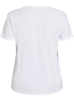Zizzi FLASH - T-skjorte med trykk, Hvit, Packshot image number 1