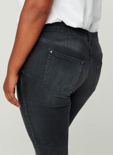 Ekstra slim Sanna jeans , Grey Washed, Model image number 1