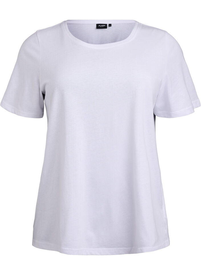 FLASH - 2-pakk t-skjorter med crewneck, Black/White, Packshot image number 3