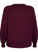 Strikkecardigan med rund hals og knapper, R&oslash;d, Packshot image number 1
