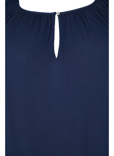 Viskosekjole med 3/4-ermer, Navy Blazer, Packshot image number 2