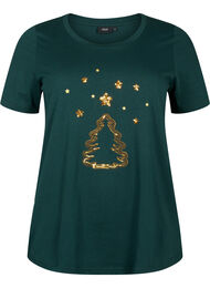 Jule t-skjorte med paljetter, Scarab W.  Tree