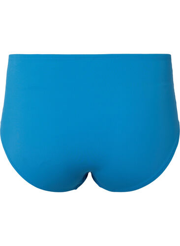 Truse med normal høyde på livet og blonder, Cendre Blue, Packshot image number 1