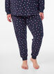 Trykte pyjamasbukser, Bl&aring;, Model image number 2