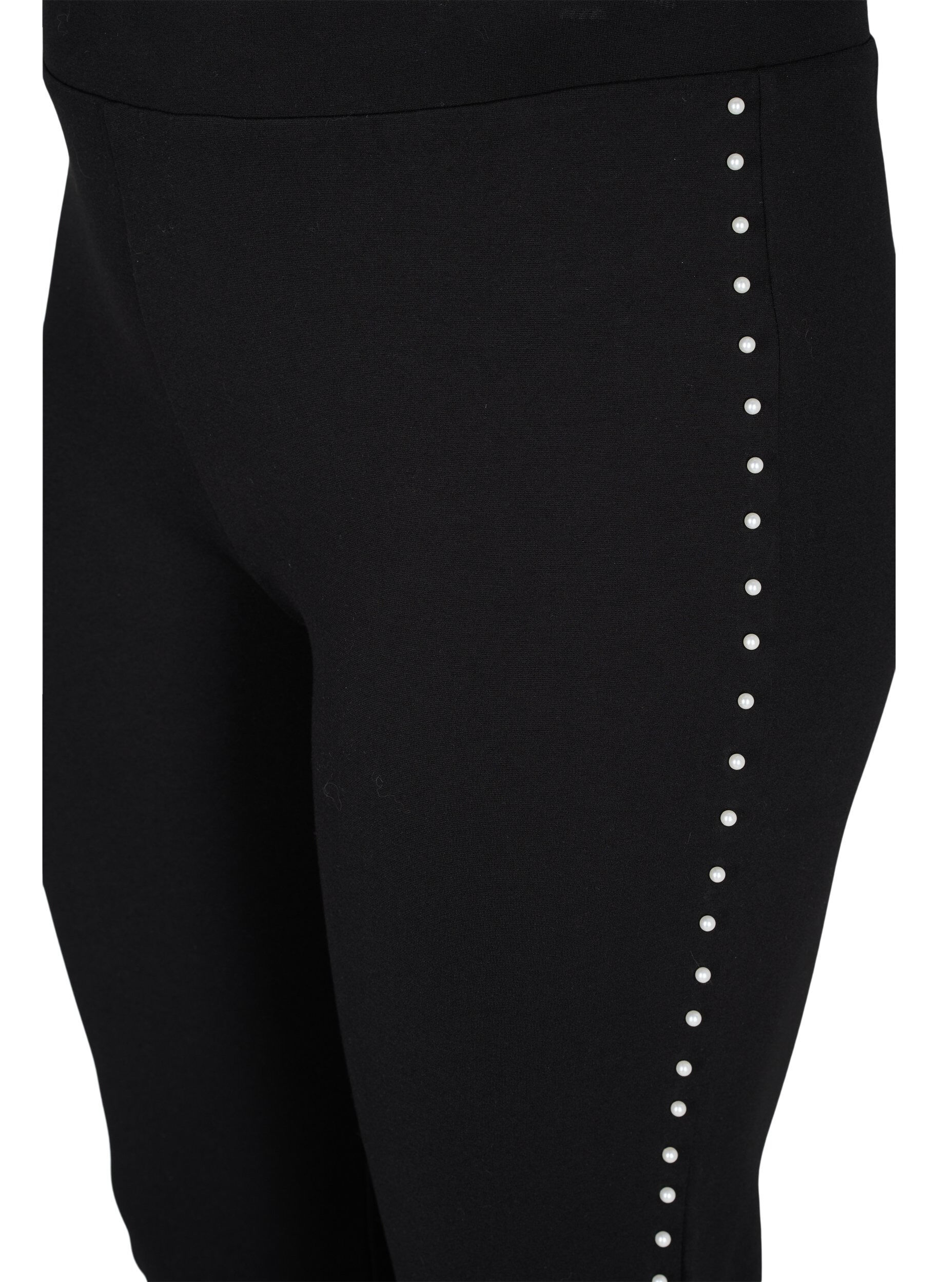 ZizziLeggings med perler, Black, Packshot image number 2