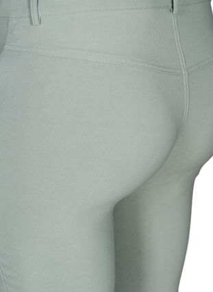 Tettsittende 3/4-bukser med glidelås, Slate Gray, Packshot image number 3