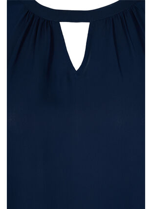 Bluse med lange ermer, Navy Blazer, Packshot image number 2