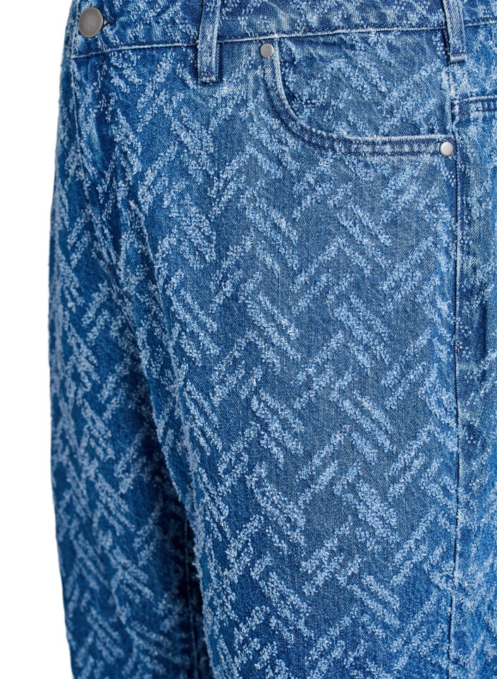 Mille-jeans med teksturert mønster, B.D. ZigZag, Packshot