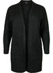 Ribbestrikket cardigan med lommer, Grå, Packshot image number 0