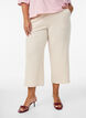 L&oslash;se bukser med 7/8 lengde, Beige, Model image number 2