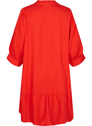 Kjole med 3/4-ermer, Fiery Red, Packshot image number 1