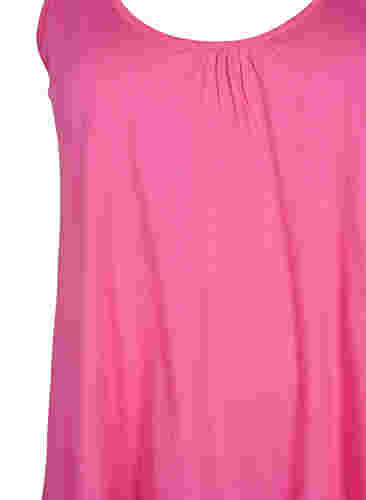 Topp med A-form og rund hals, Shocking Pink, Packshot image number 2