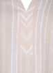 Stripete bluse i lin- og viskoseblandet kvalitet, Beige, Packshot image number 2