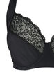 Heldekkende BH med polstrede stropper, Svart, Packshot image number 2
