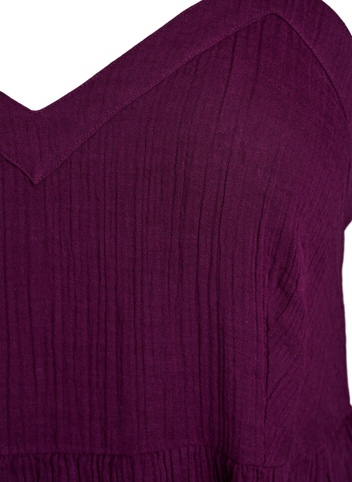 Strandkjole i bomull med smale stropper, Lilla, Packshot image number 2