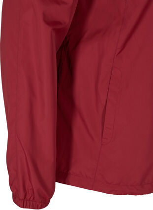 Kort jakke med glidelås og hette, Rio Red, Packshot image number 3