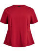 Kortermet bluse med figursydde innsnitt, Rød, Packshot image number 0