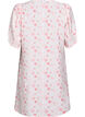 Kort A-linjekjole med blomsterprint, Rosa, Packshot image number 1