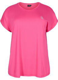 Ensfarget t-skjorte til trening, Fuchsia Purple