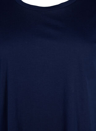Kortermet T-skjorte i bomullsblanding, Navy Blazer, Packshot image number 2