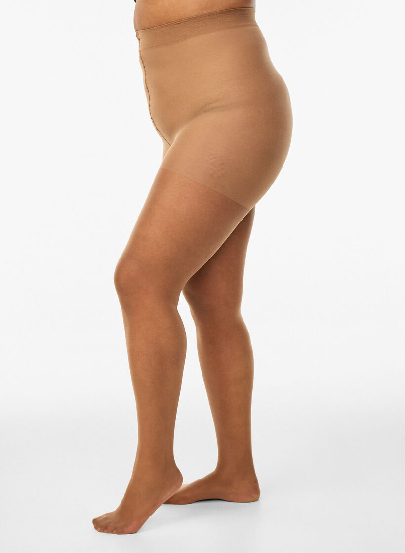 Solbrune tights i 25 denier, Beige, Model image number 0