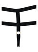 Coated g-streng med string, Black, Packshot image number 2