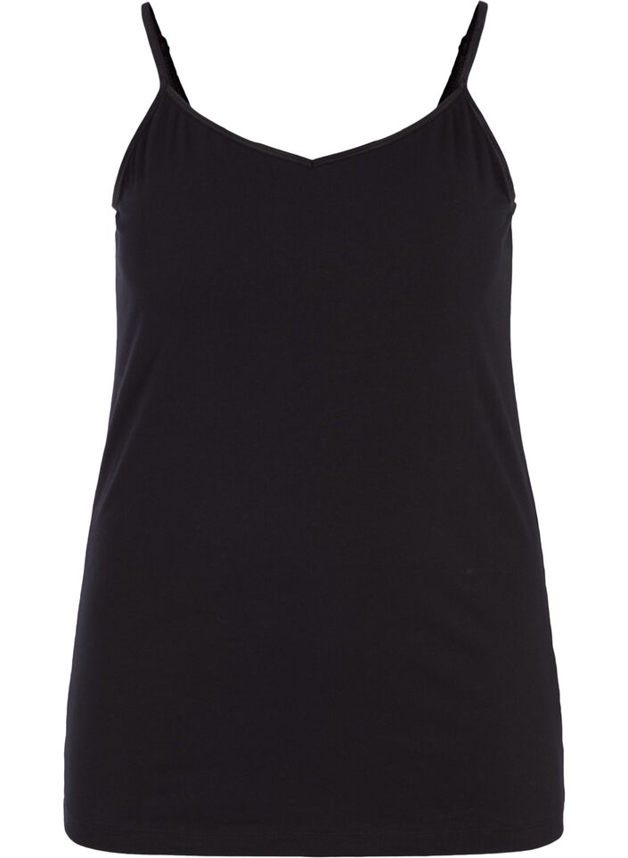 Basistopp i bomull, Svart, Packshot image number 0