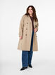 Klassisk lang trenchcoat med belte, Chinchilla, Model image number 3