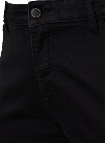Ellen bootcut jeans med høyt liv, Black, Packshot image number 2