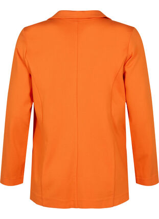 Enkel blazer med knapp og pyntelommer, Mandarin Orange, Packshot image number 1
