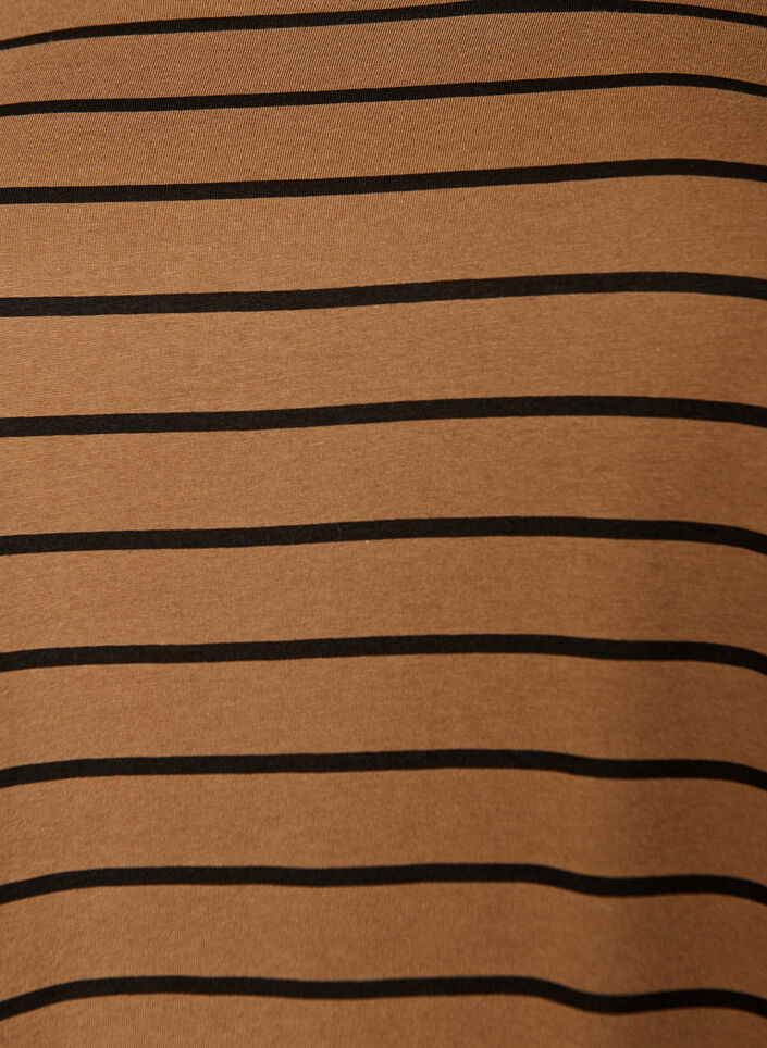 2-pakk T-skjortekjole med korte ermer, Brun, Packshot image number 2