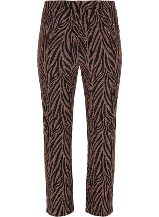 Mønstrete bukser med glitter, Black Lurex AOP, Packshot image number 1