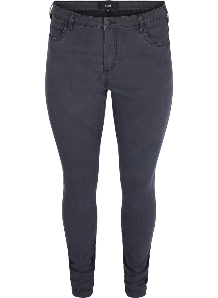 Super slim Amy jeans med høyt liv, Grå, Packshot image number 0