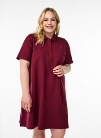 Kort A-formet polokjole, Mørk Bordeaux Kort A-formet polokjole, Mørk Bordeaux, Model