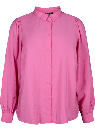 Langermet skjorte i Tencel ™ Modal, Phlox Pink, Packshot image number 0