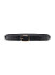 Belte i imitert skinn med krokom&oslash;nster, Black w. Gold Buckle, Packshot image number 2