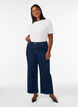 Myra jeans med h&oslash;y midje og wide fit, Bl&aring;, Model image number 0