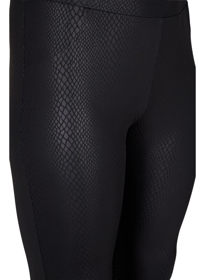 Leggings med dyremønster, Black, Packshot image number 2
