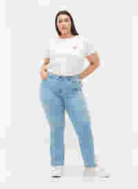 Ellen bootcut jeans med høyt liv, Ex Lgt Blue, Model