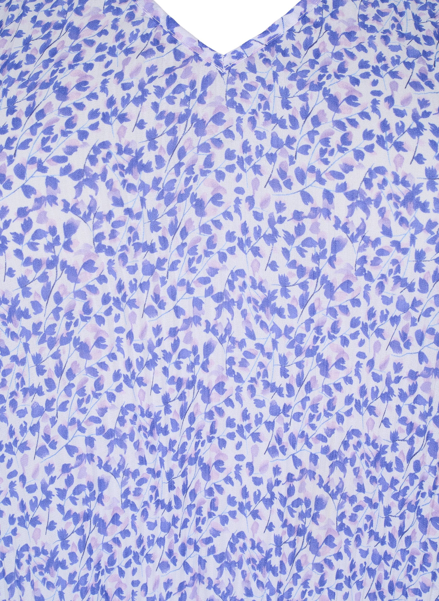 Zizzi Plissert blomstrete bluse, Small Flower AOP, Packshot image number 2