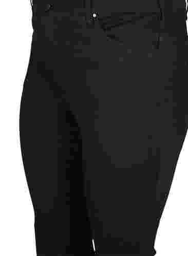 Ellen bootcut jeans med høyt liv, Black, Packshot image number 2