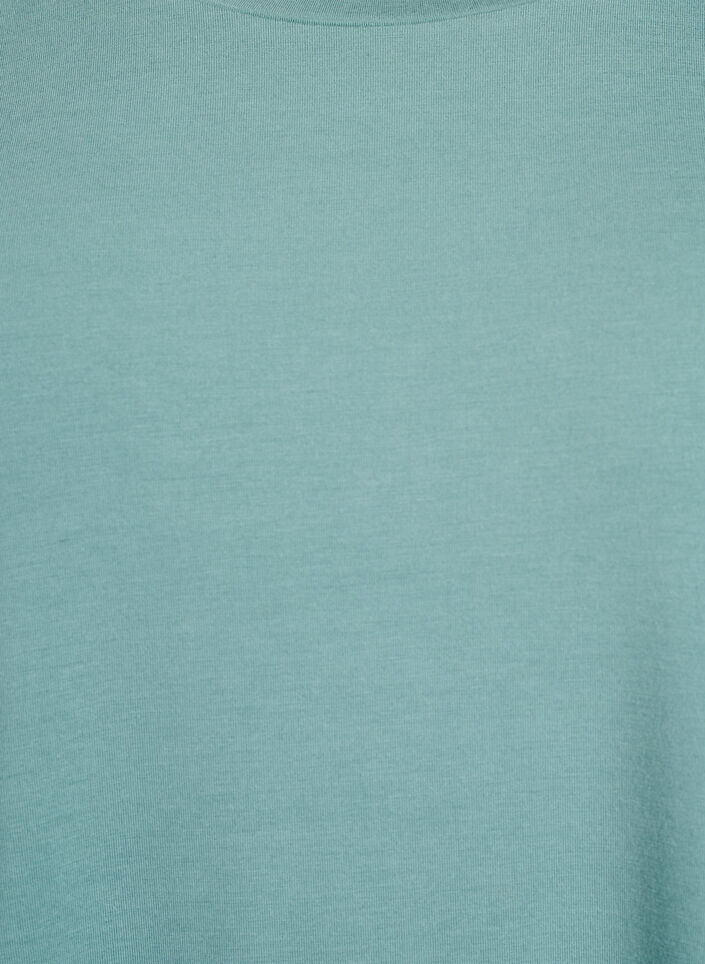 Loose t-skjorte med rund hals, Blå, Packshot image number 2