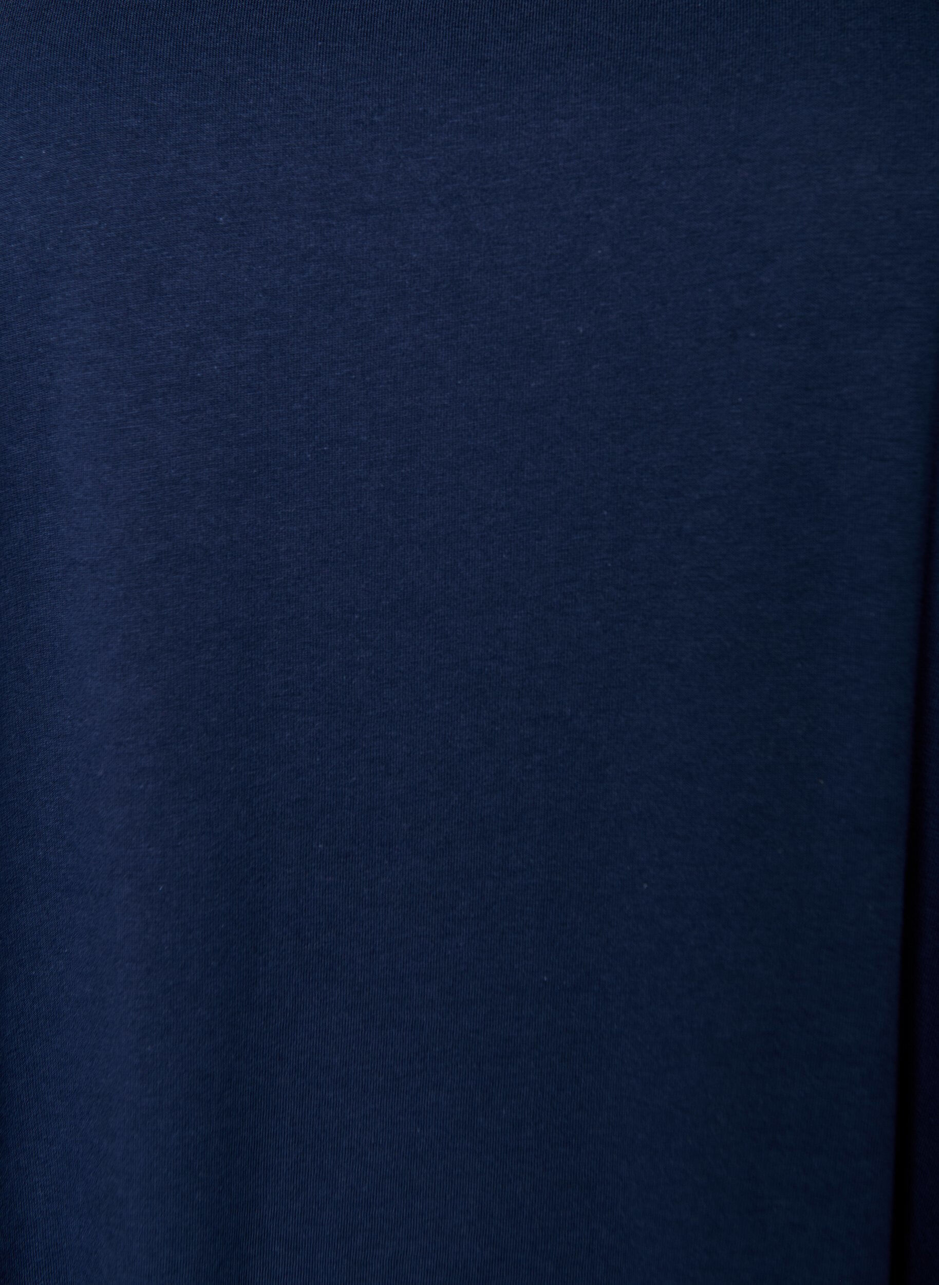 Zizzi Ermel&oslash;s A-linje kjole, Bl&aring;, Packshot image number 2