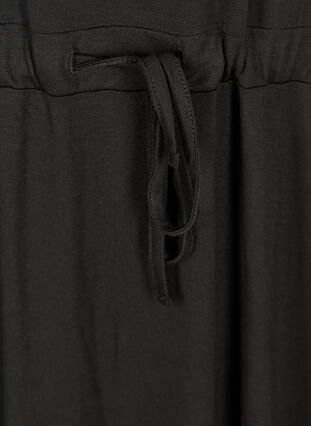 Kjole med korte ermer, Black, Packshot image number 3