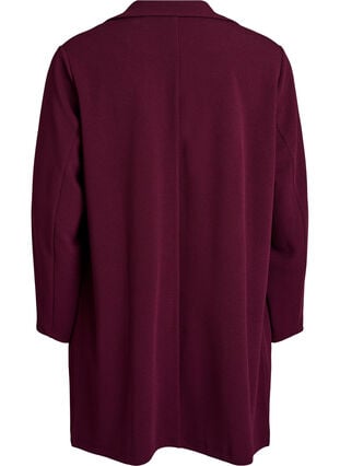 Zizzi FLASH - Lang blazer med lommer, Rød, Packshot image number 1