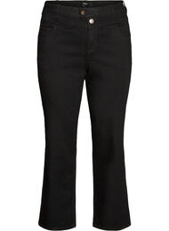 Regular fit Gemma-jeans med h&oslash;y midje, Svart