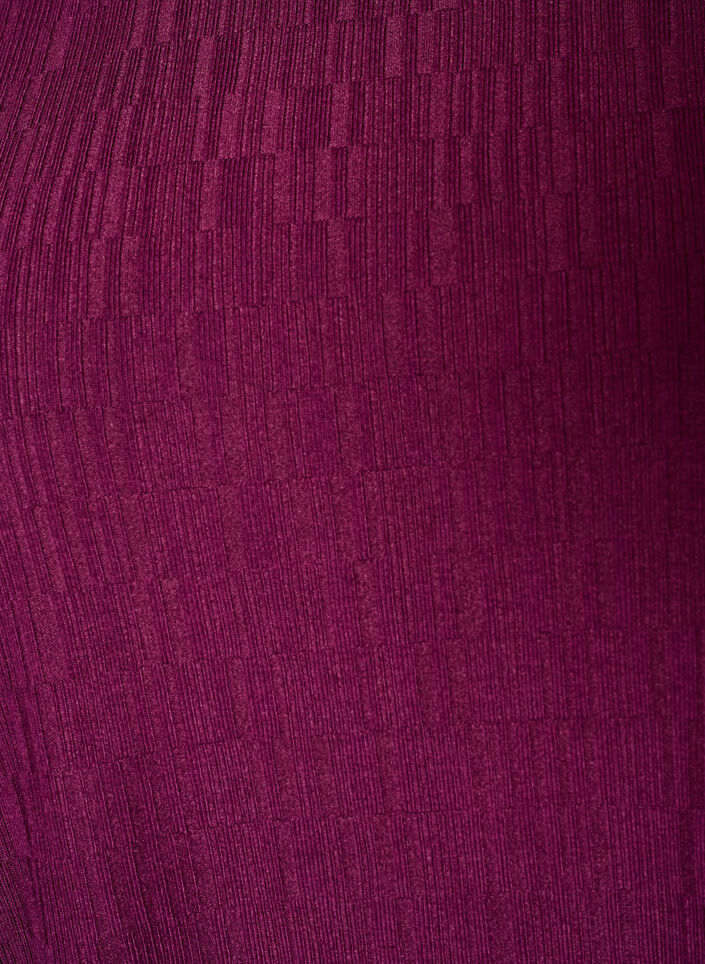 Kjole med ballongform og struktur, R&oslash;d, Packshot image number 2